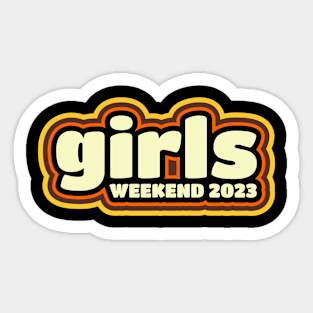 Girls weekend Logo 2023 Sticker